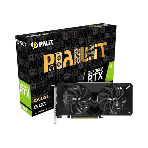 [Б/У] Видеокарта Palit GeForce RTX2060 Dual [NE62060018K9-1160C]