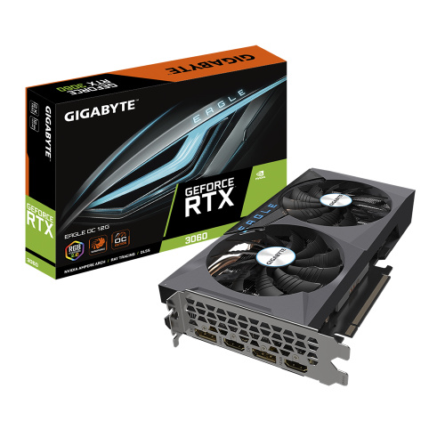 [Б/У] Видеокарта GIGABYTE GeForce RTX3060 EAGLE OC [GV-N3060EAGLE OC-12GD]