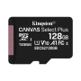 Карта памяти Kingston Canvas Select Plus microSDXC [SDCS2/128GBSP] 128GB