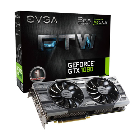 [Б/У] Видеокарта EVGA GeForce GTX 1080 FTW GAMING ACX 3.0 [08G-P4-6286-KR]