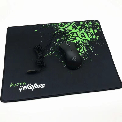 Коврик Gaming MousePad 240x340x4 Black/Green GMP-R24344