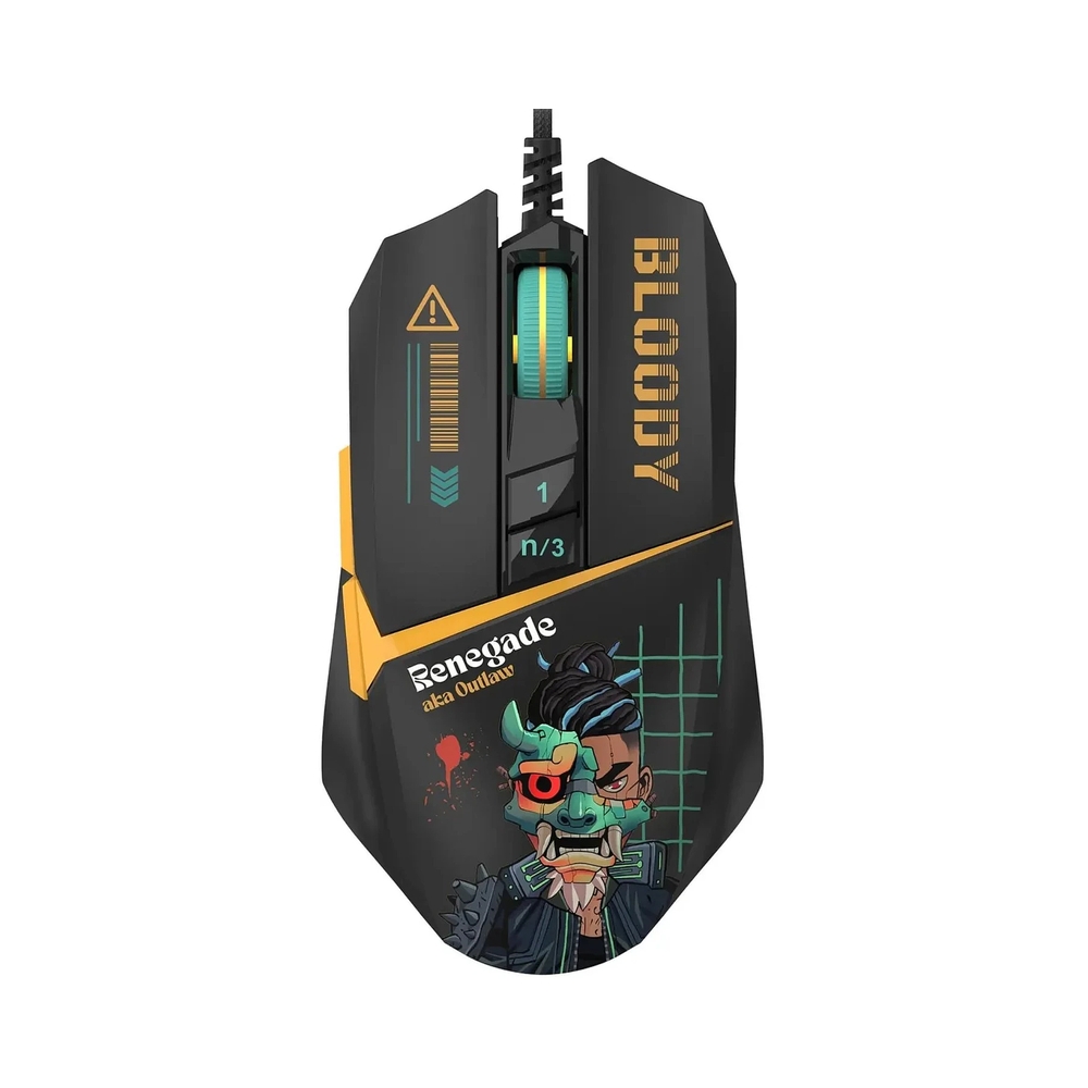 Мышь проводная A4Tech Bloody W63 Max Renegade, черный