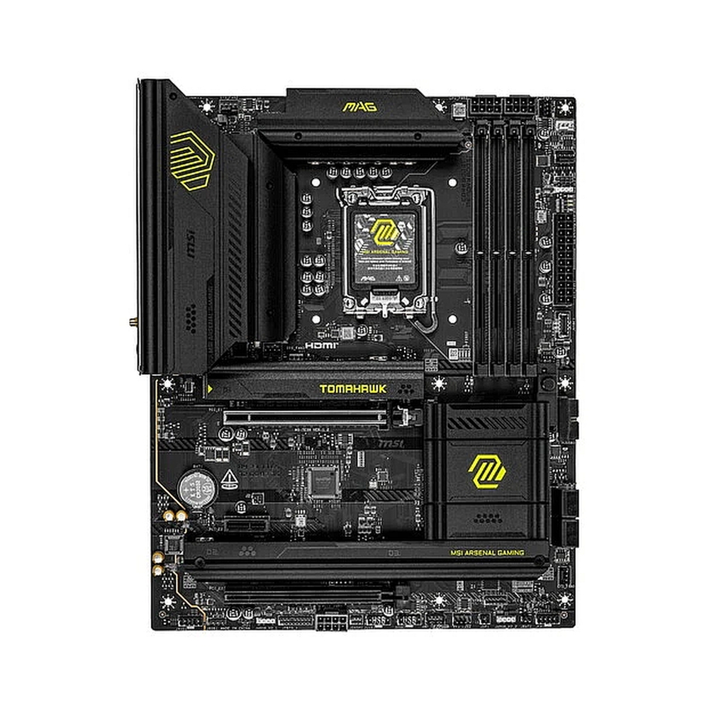 Материнская плата MSI MAG B860 TOMAHAWK WIFI Soc-1851 Intel B860 4xDDR5 ATX AC`97 8ch(7.1) 5Gigabit RAID+HDMI+DP