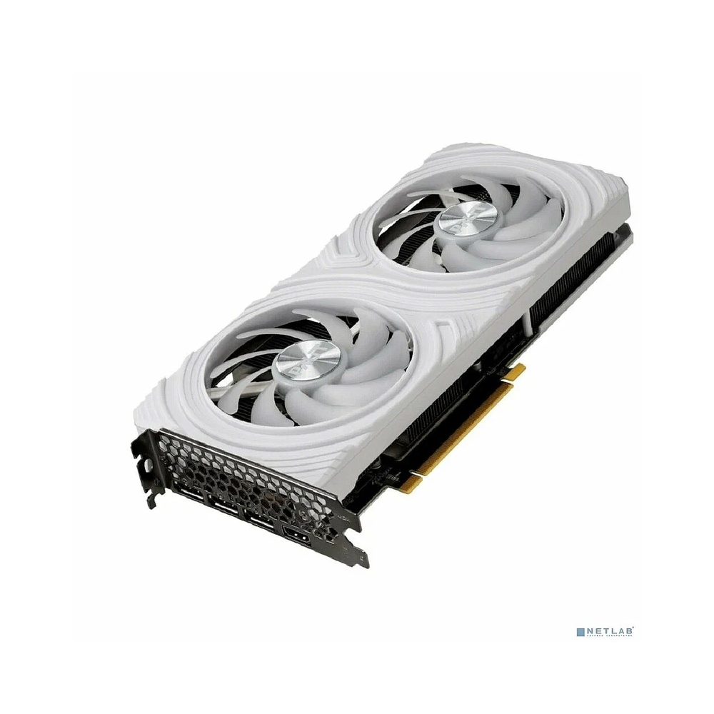 Видеокарта Palit PCI-E 4.0 RTX4070 DUAL WHITE NVIDIA 192 бит PCI-E 4.0 GPU 1920 МГц Активный 1xВыход HDMI 3xВыход DisplayPort NED4070019K9-1047L
