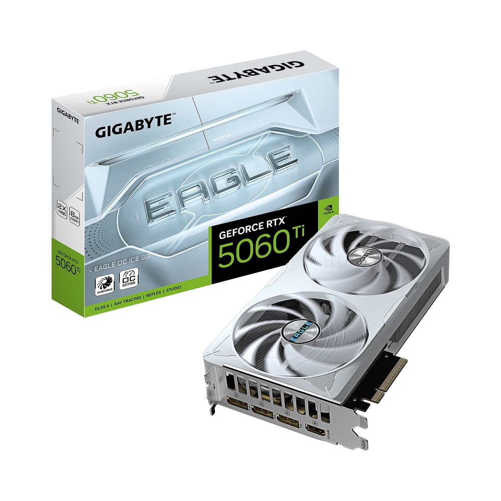 Видеокарта GIGABYTE GeForce RTX 5060 Ti EAGLE [GV-N506TEAGLEOC ICE-8GD 1.0]