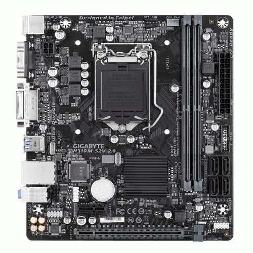 [Б/У] Материнская плата Gigabyte H310M S2V 2.0  | LGA1151v2