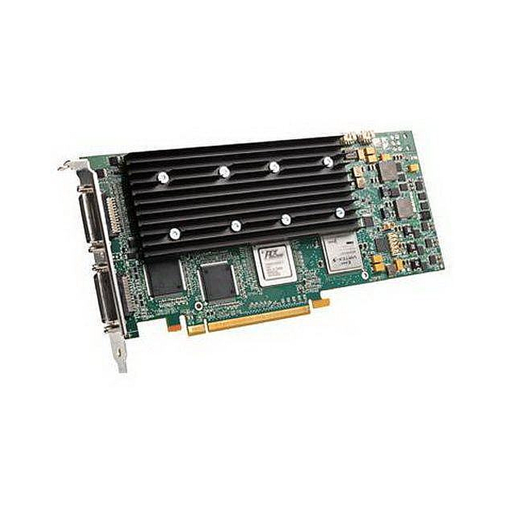 Видеокарта Matrox (MURA-MPX44HF) 4 outputs, 4 inputs PCIe x16 (Gen2) 2GB1 64 Gbit/sec,  out SL-DVI 2048x1152, output: RGB (VGA) 2048x1536 , input: SL-DVI 1920x1200, RGB (VGA) 2048x1536, Component (YPbPr) 1080i, S-Video NTSC/PAL/SECAM, Composite NTSC/