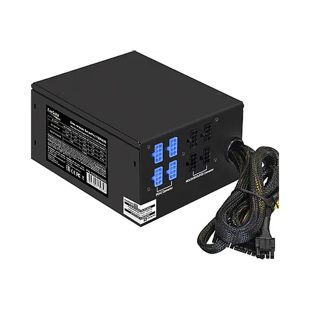 Серверный БП 1100W ExeGate EX292215RUS ServerPRO-1100RADS (ATX, for 3U+ cases, КПД 82% (80 PLUS), 14cm fan, 24pin, 2(4+4)pin, 6xPCIe, 8xSATA, 4xIDE, Cable Management, black)