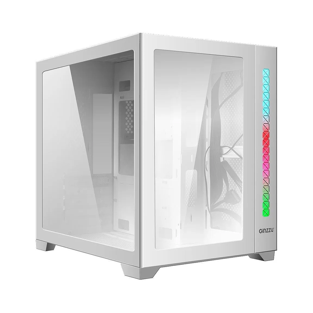 Корпус Ginzzu V400 RGB, белый