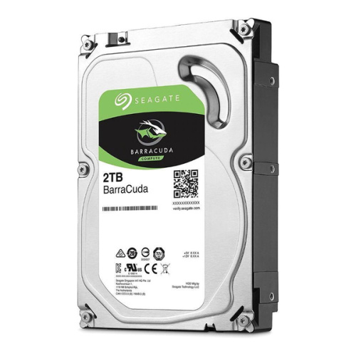 Жесткий диск HDD 3.5" SATA: 2000 Гб Seagate BarraCuda [7200 rpm, 64 Мб, Sata 3 (6 Gbit/s)]