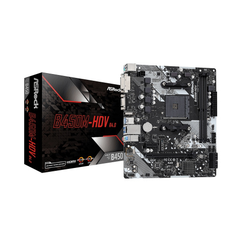 Материнская плата Asrock B450M-HDV R4.0