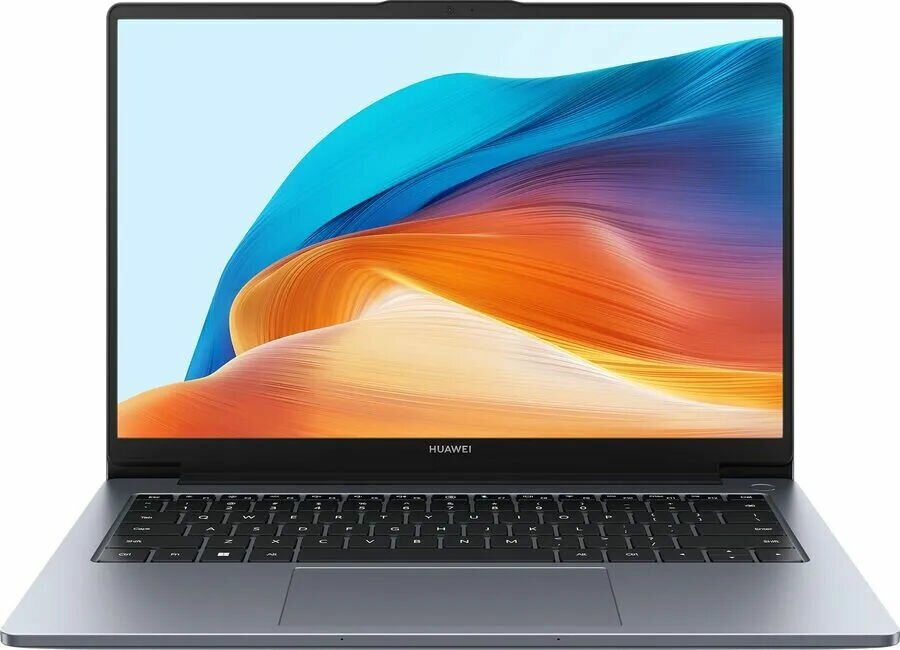 Ноутбук Huawei MateBook D 14 MDF-X Core i3 1210U 8Gb SSD256Gb Intel Iris Xe graphics 14" IPS FHD (1920x1080) noOS grey space WiFi BT Cam (53013UFC)
