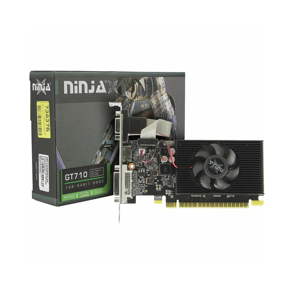Видеокарта Ninja (Sinotex) GT710 1GB 64bit DDR3 DVI HDMI CRT PCIE