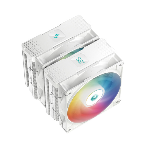 Кулер DEEPCOOL AG620 DIGITAL WH ARGB (TDP 260W, PWM, DUAL Fan 120mm,, белый)