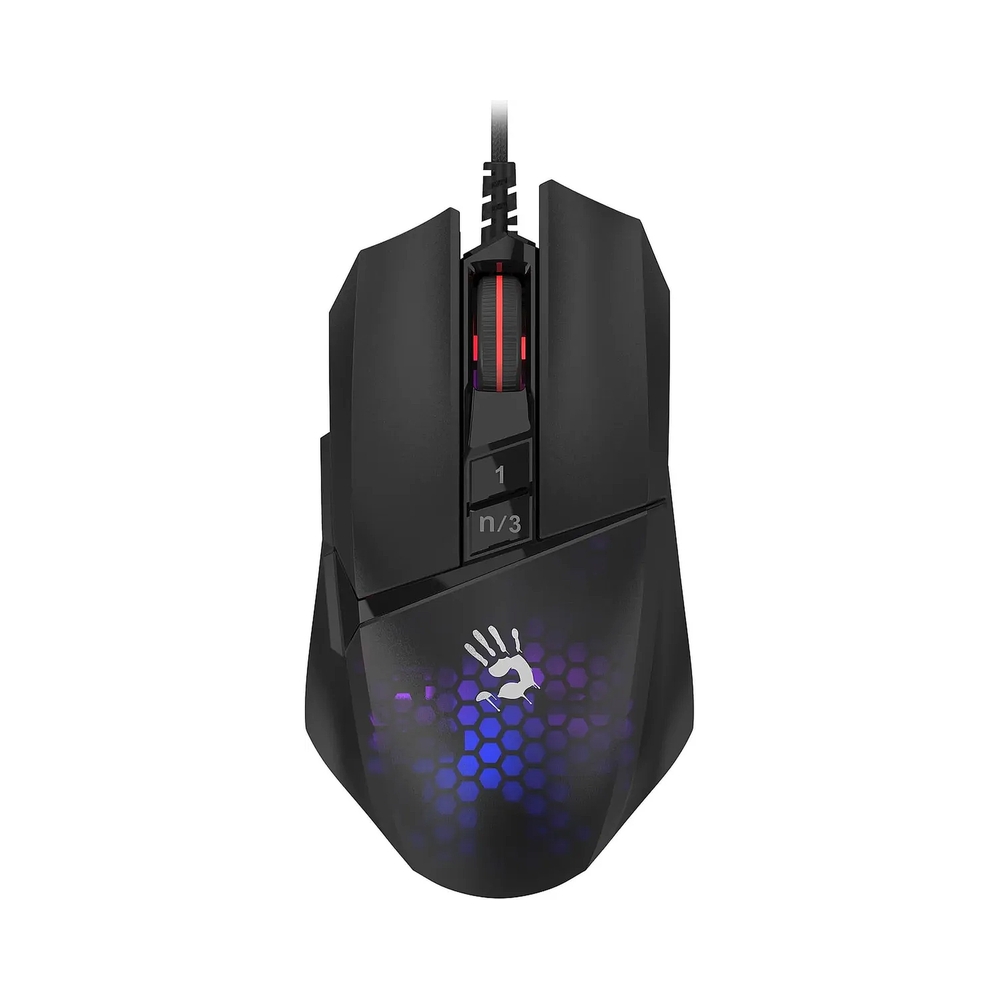 Мышь проводная A4Tech Bloody W65 Max Mini черный, 12000 dpi, USB, кнопки - 9