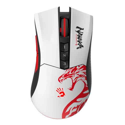 Мышь A4Tech Bloody R90 Plus Naraka, белый