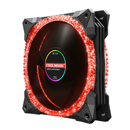 Кулер для пк CoolMoon Magic Diamond AS2 | RED 120MM