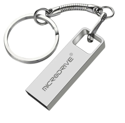 Usb Flash 2.0 MicroDrive 16Gb Big Metal Gray