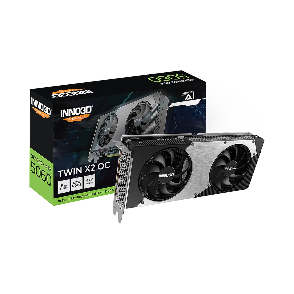 Видеокарта Inno3D GeForce RTX 5060 TWIN X2 OC [N50602-08D7X-195070N]