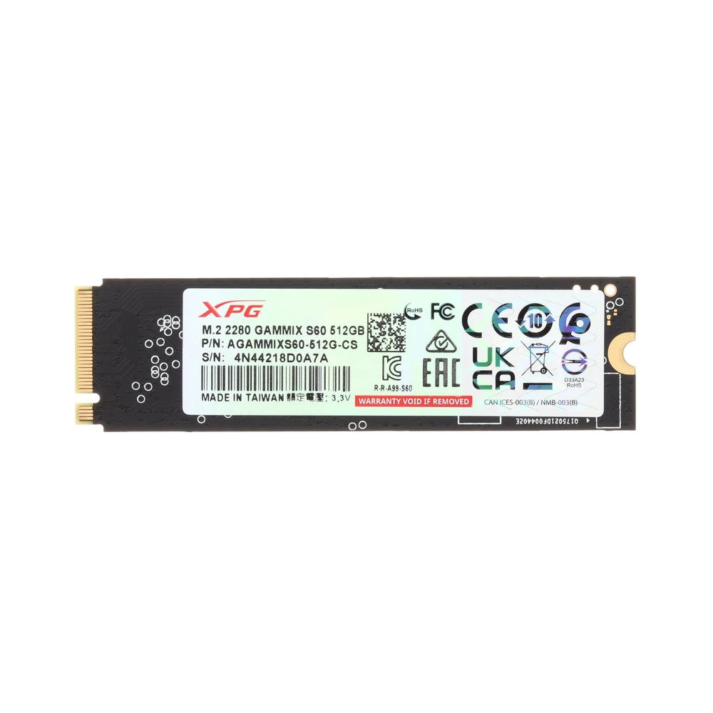 Накопитель SSD ADATA XPG GAMMIX S60 [AGAMMIXS60-512G-CS] 512GB