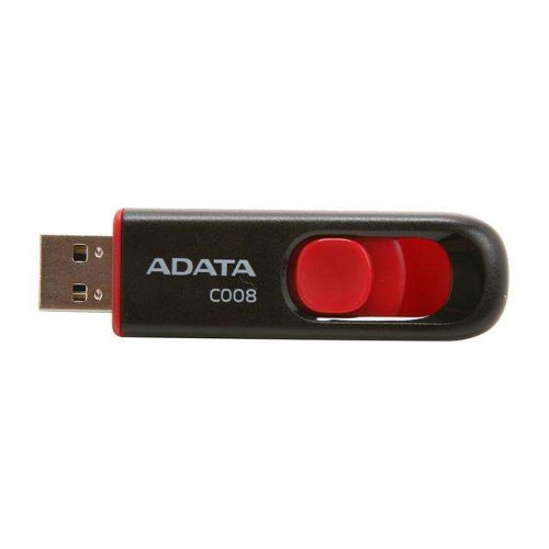 Флеш Диск AData 16Gb C008 AC008-16G-RKD USB2.0 красный