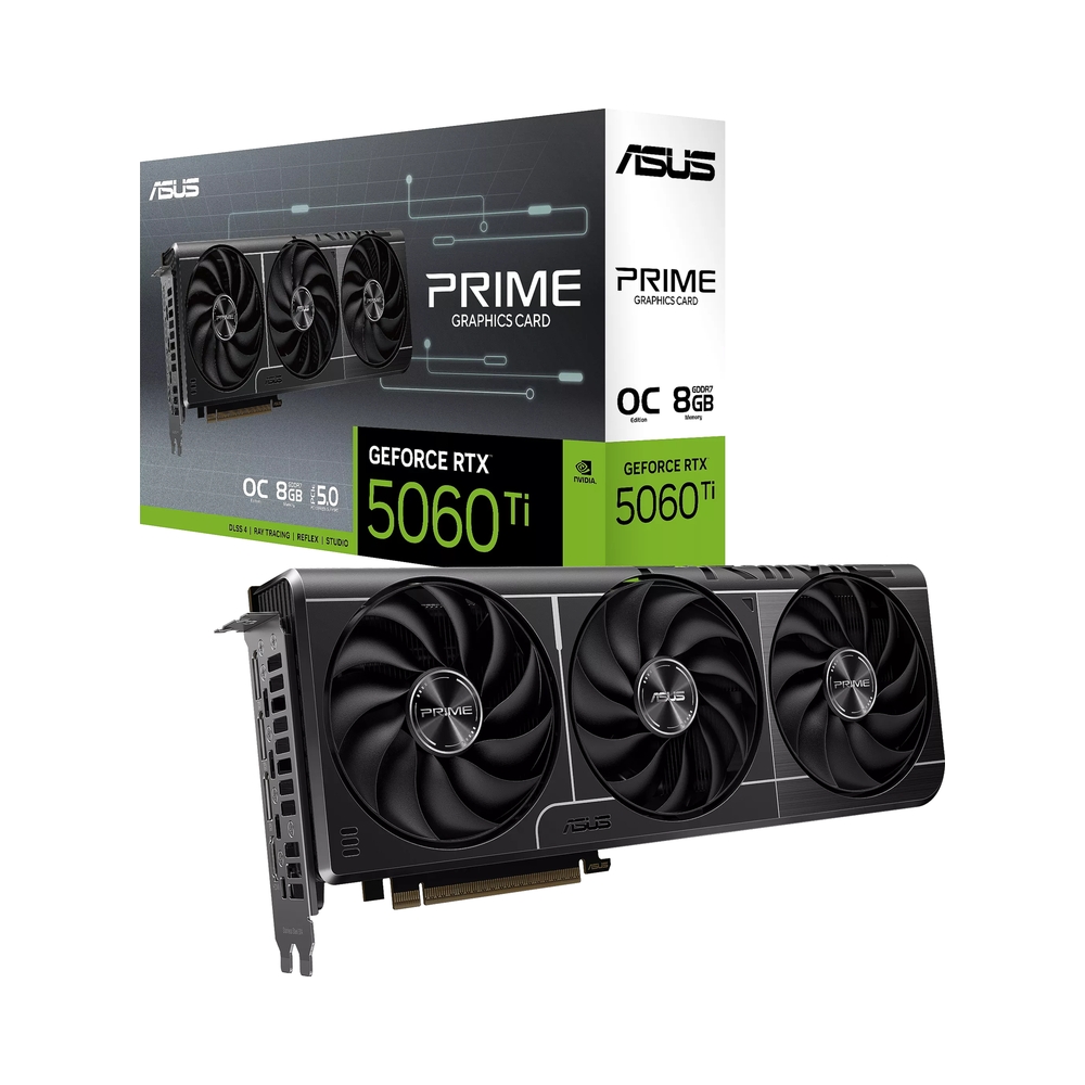 Видеокарта ASUS GeForce RTX 5060 Ti PRIME OC [PRIME-RTX5060TI-O8G]
