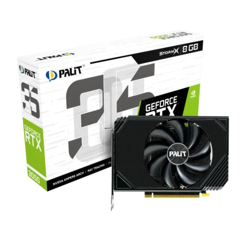 Видеокарта Palit GeForce RTX 3050 StormX [NE63050018P1-1070F]