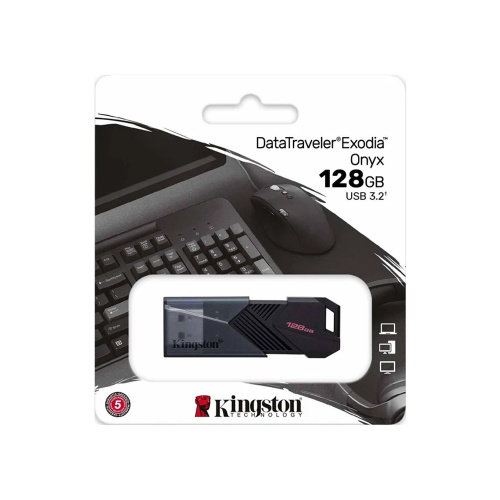 Флеш Диск Kingston 128Gb Onyx DTXON USB3.2 черный
