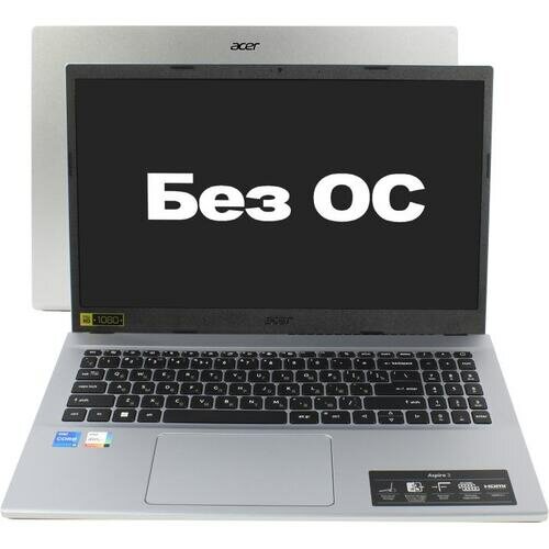 Ноутбук Acer Aspire 3 A315-59-58SS 15.6" FHD IPS/Intel Core i5-1235U/8Gb/512GbSSD/Intel UHD Graphics/noOS/серебро