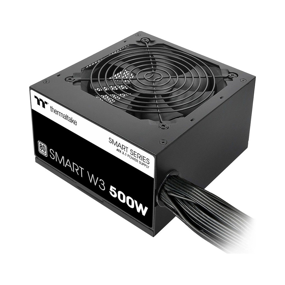 Блок питания 500W Thermaltake Smart RGB 500W (ATX, APFC, 20+4 pin, 120mm fan, PCI-E 6+2Px2, 4xSATA) (PS-SPW-0500NNFAWE-1)