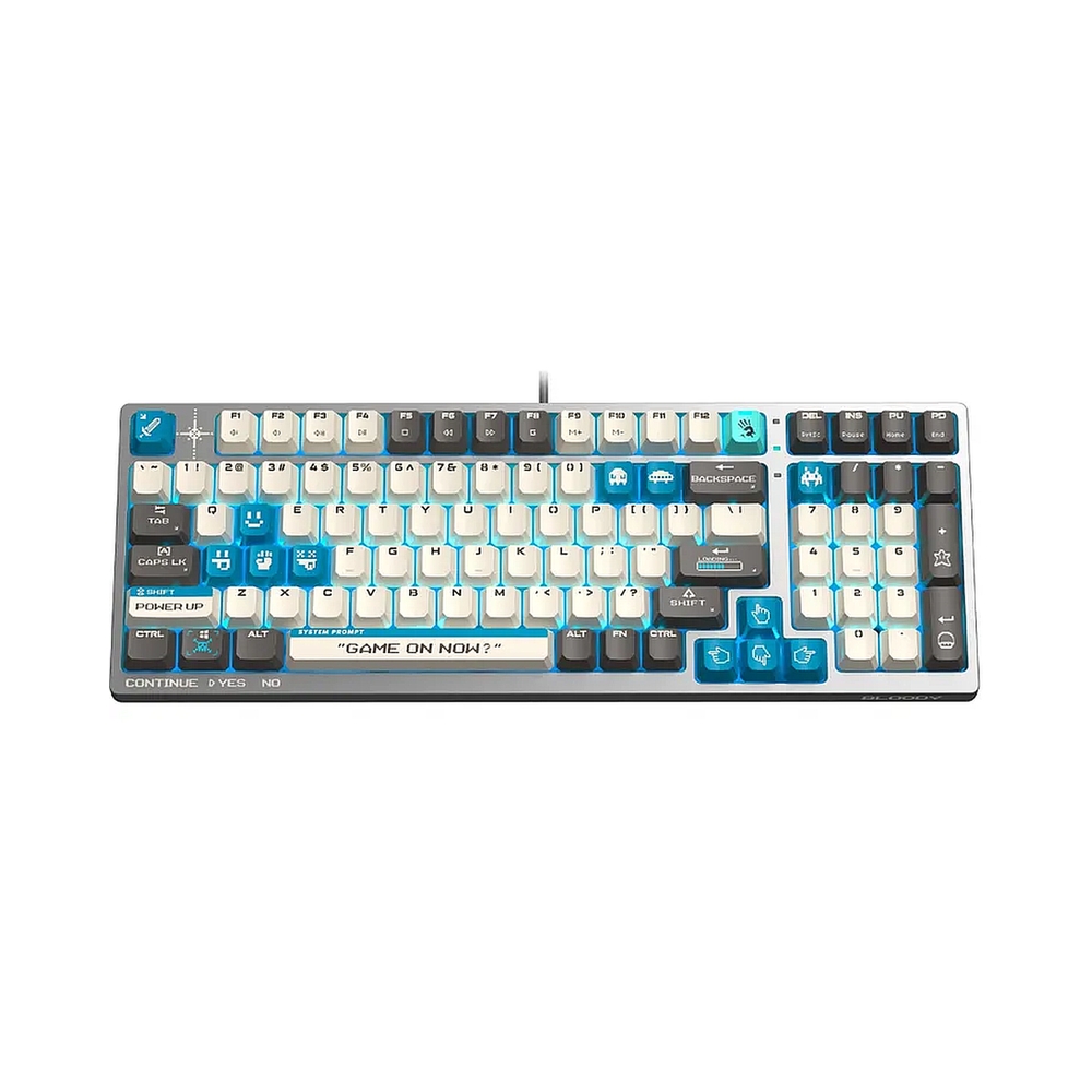 Клавиатура A4Tech Bloody S98 Pixels Blue механическая проводная USB серый/бежевый (S98)