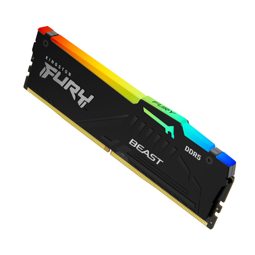 Оперативная память Kingston FURY Beast Black RGB [KF556C40BBA-16] 16GB D5
