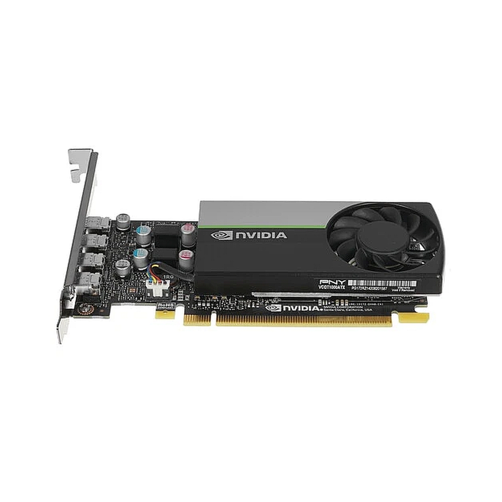 Видеокарта VGA PNY NVIDIA QUADRO T1000, 4 GB GDDR6/128 bit, PCI Express 4.0 x16, 4x mDP, PG172