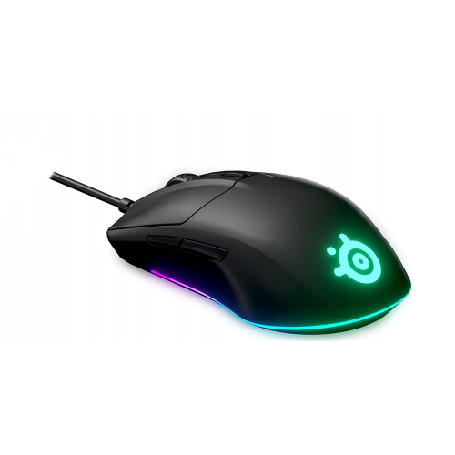 Мышь проводная SteelSeries Rival 3, черный