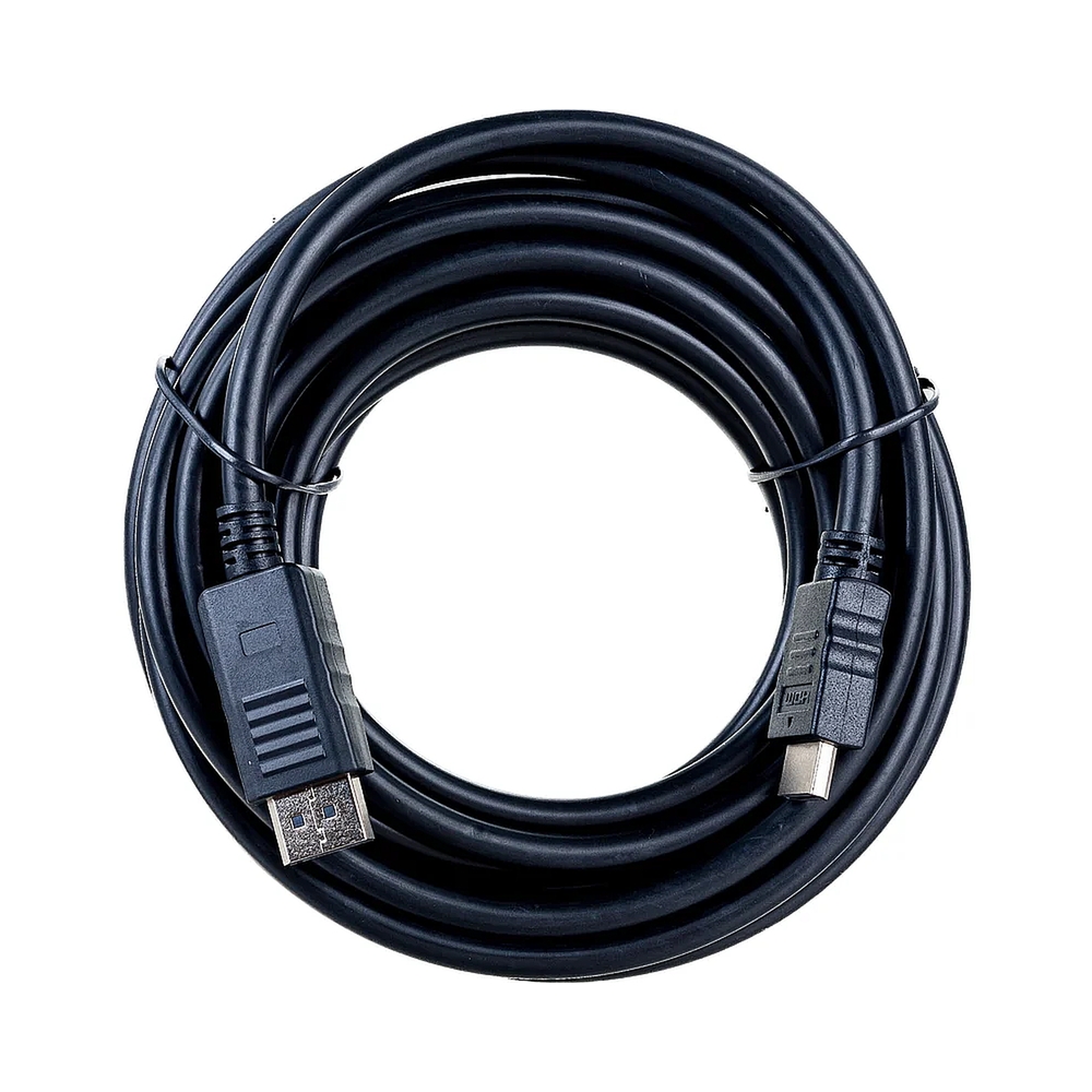 Кабель Cablexpert  DisplayPort->HDMI, 5м, 20M/19M, черный, экран, пакет