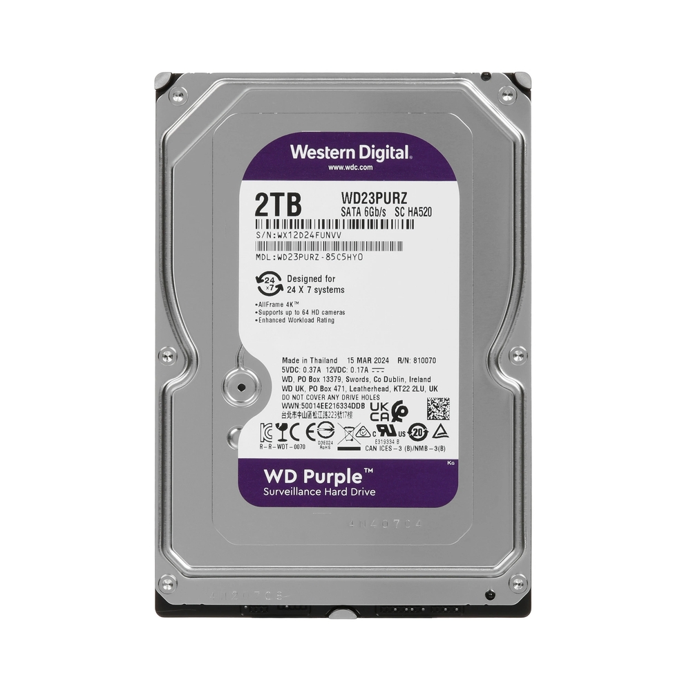 Жесткий диск WD Purple [WD23PURZ] 2TB