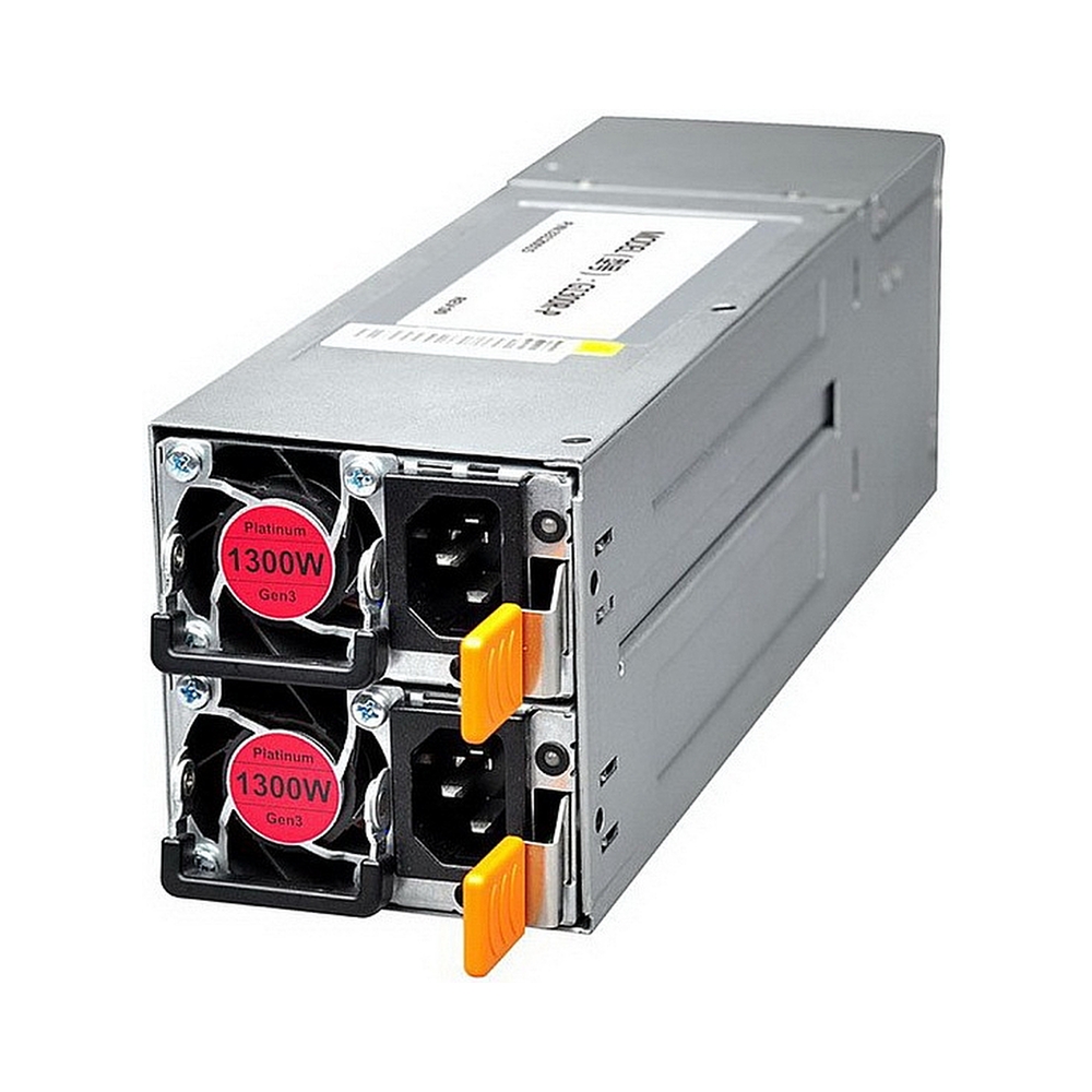 Блок питания серверный 2U Redundant 2x1300W Gooxi CRPS, 80+ Platinum, with PM-bus and HVDC support, Тип PFC: Активный (GC1300PMP)