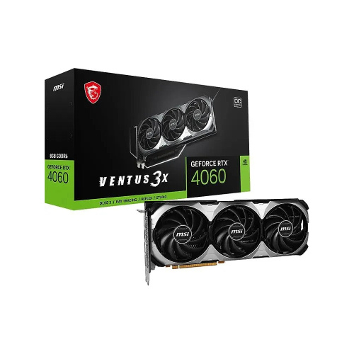 Видеокарта MSI GeForce RTX 4060 VENTUS 3X OC [GeForce RTX 4060 VENTUS 3X 8G OC]