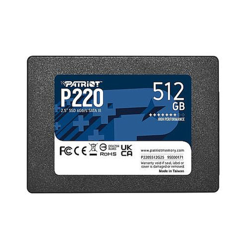 Накопитель SSD Patriot SATA III [P220S512G25] 512GB