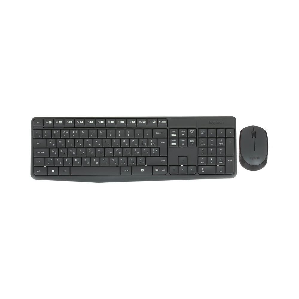 Клавиатура+мышь беспроводная Logitech MK235, серый — KSKSHOP.RU