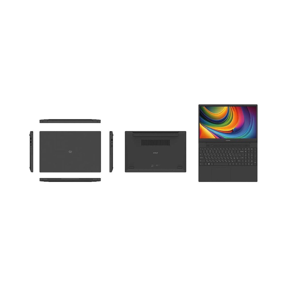 Ноутбук Digma EVE A5820 Ryzen 3 3200U 8Gb SSD512Gb AMD Radeon 15.6" IPS FHD (1920x1080) Windows 11 Professional black WiFi BT Cam 4500mAh (DN15R3-8DXW03) — KSKSHOP.RU