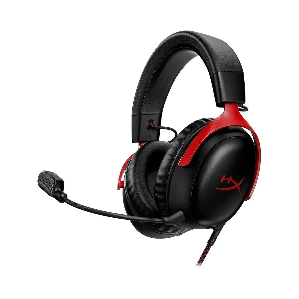 Наушники с микрофоном HyperX Cloud III черный/красный — KSKSHOP.RU