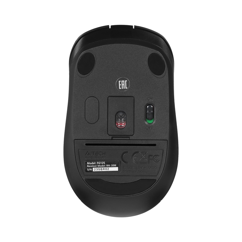 Мышь беспроводная A4Tech Fstyler FG12S, черный — KSKSHOP.RU