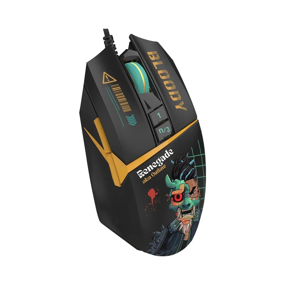Мышь проводная A4Tech Bloody W63 Max Renegade, черный — KSKSHOP.RU