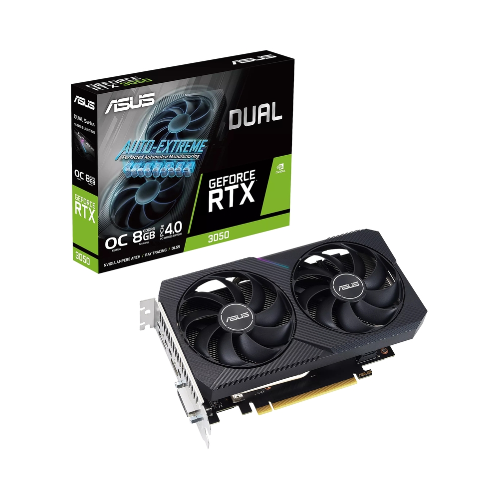 Видеокарта ASUS GeForce RTX 3050 Dual V2 OC Edition [DUAL-RTX3050-O8G-V2] — KSKSHOP.RU