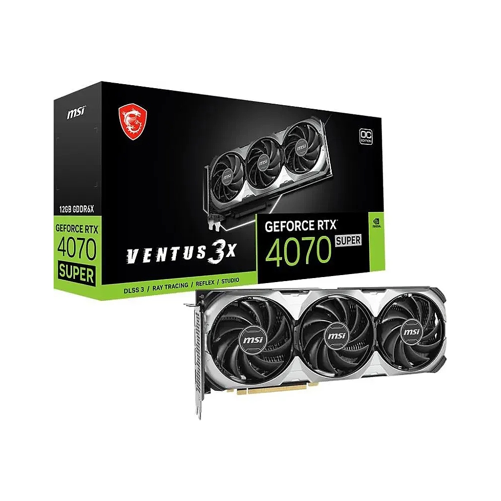 Видеокарта MSI GeForce RTX 4070 SUPER VENTUS 3X OC [912-V513-643] OEM — KSKSHOP.RU