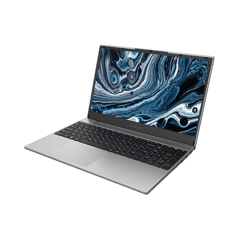 Ноутбук Digma Pro Breve серебристый DN15R5-ADXW09 Ryzen 5 7430U 16Gb SSD512Gb AMD Radeon 15.6" IPS FHD (1920x1080) Windows 11 Professional WiFi BT Cam 4500mAh — KSKSHOP.RU