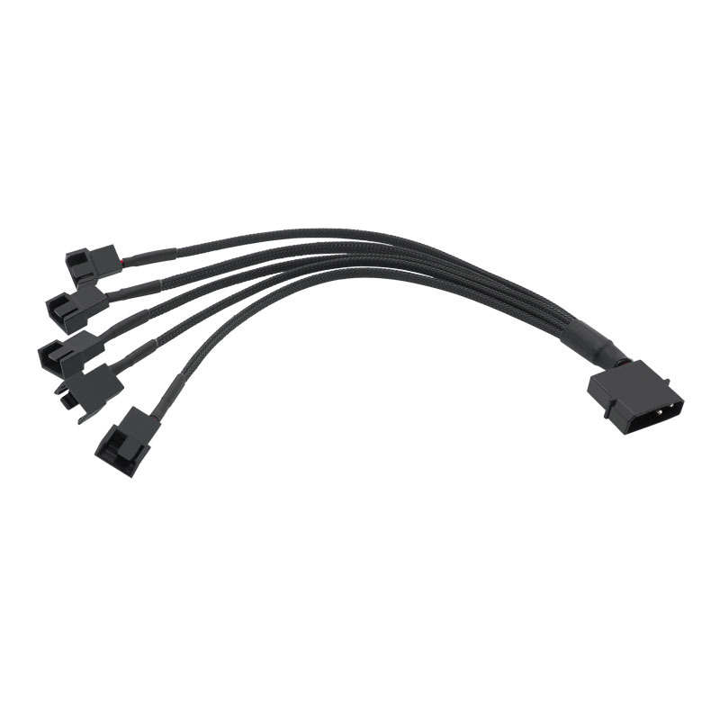 Кабель - переходник MOLEX to 5x3pin (для вентиляторов) длина 30 см — KSKSHOP.RU