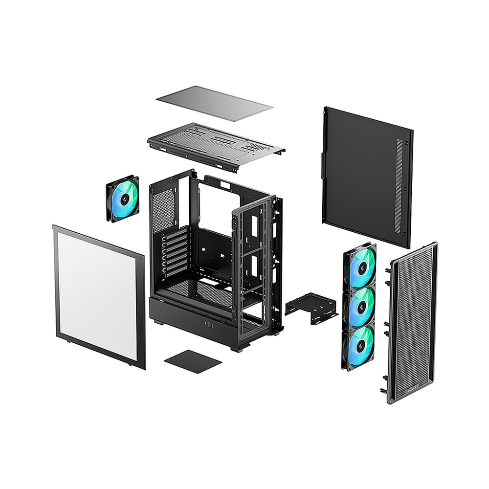 Корпус Deepcool CC550 4F, черный — KSKSHOP.RU
