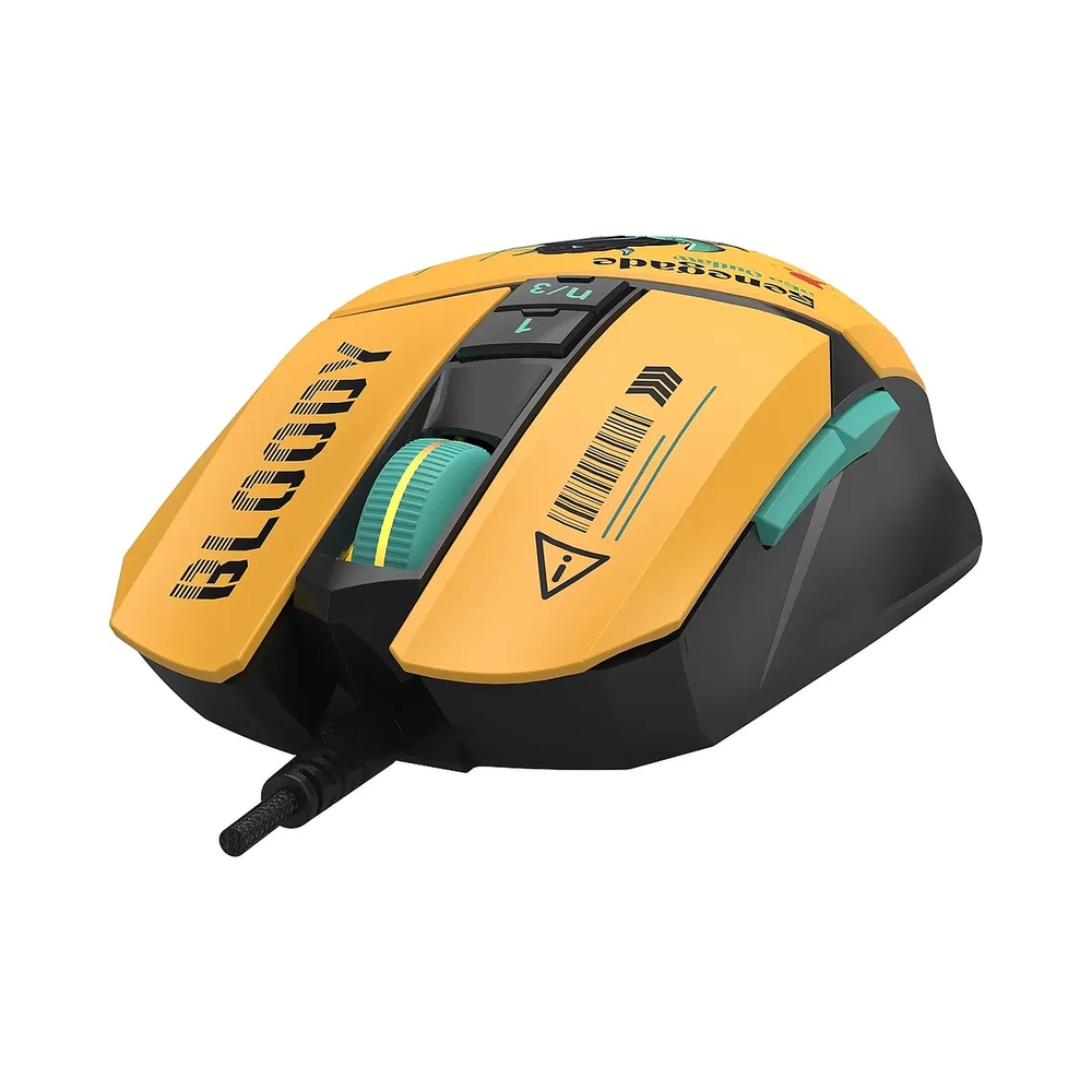Мышь проводная A4Tech Bloody W63 Max Renegade, желтый — KSKSHOP.RU